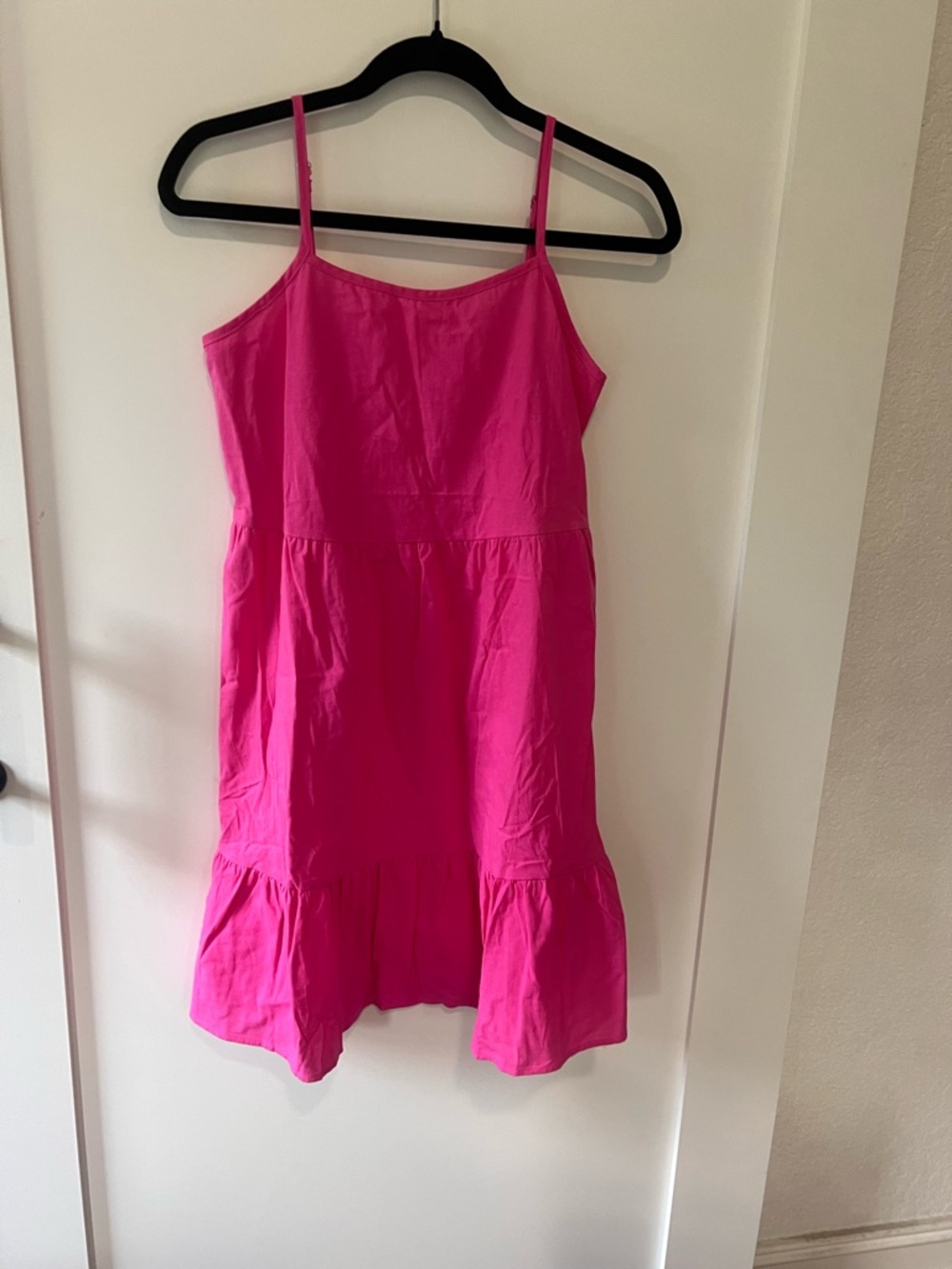 Bright Pink Spaghetti Strap Sundress
